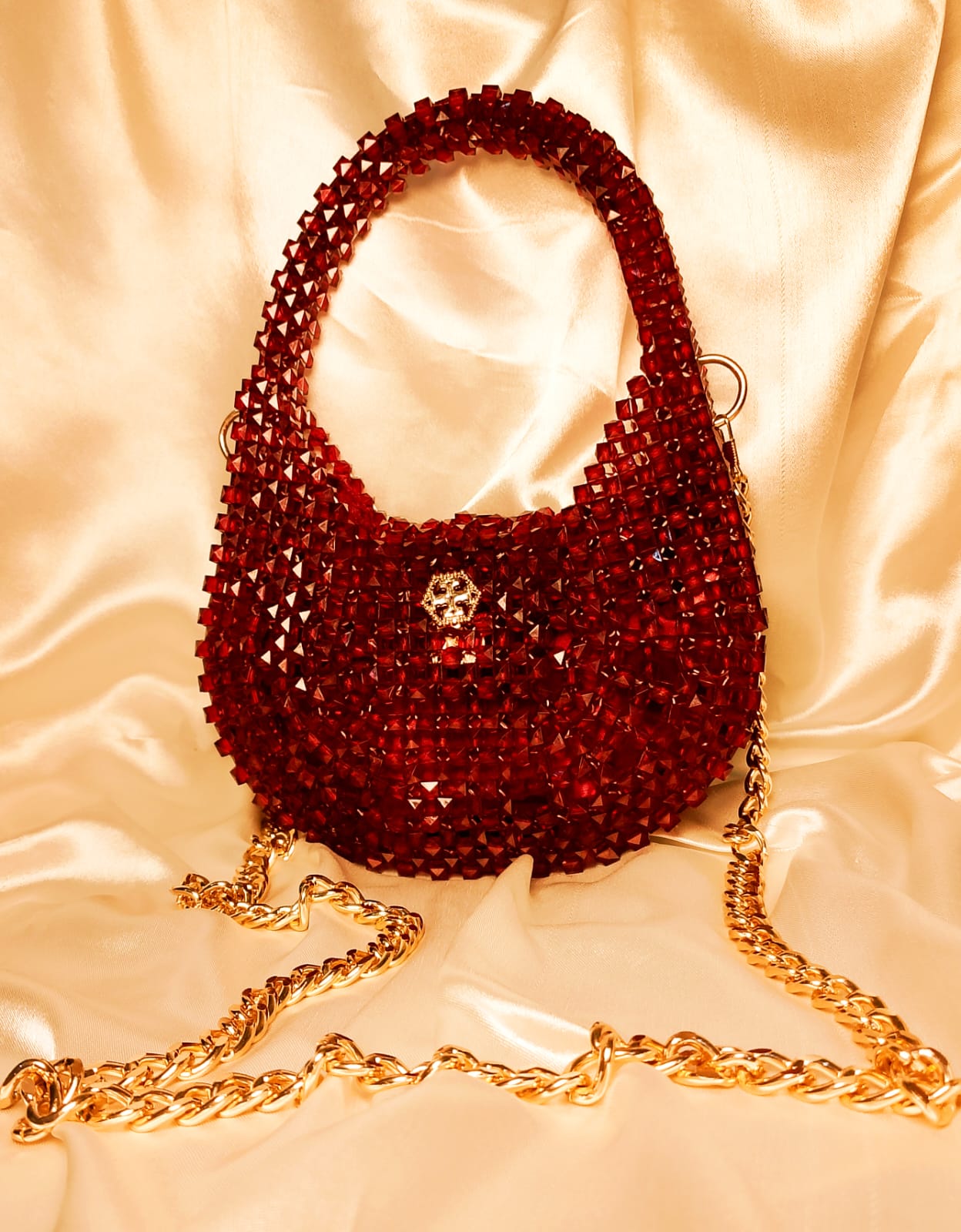 Crimson Luxe – The Royal Beaded Charm