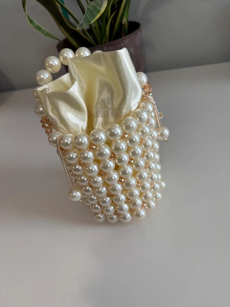 Pearl Glow Bucket Bag