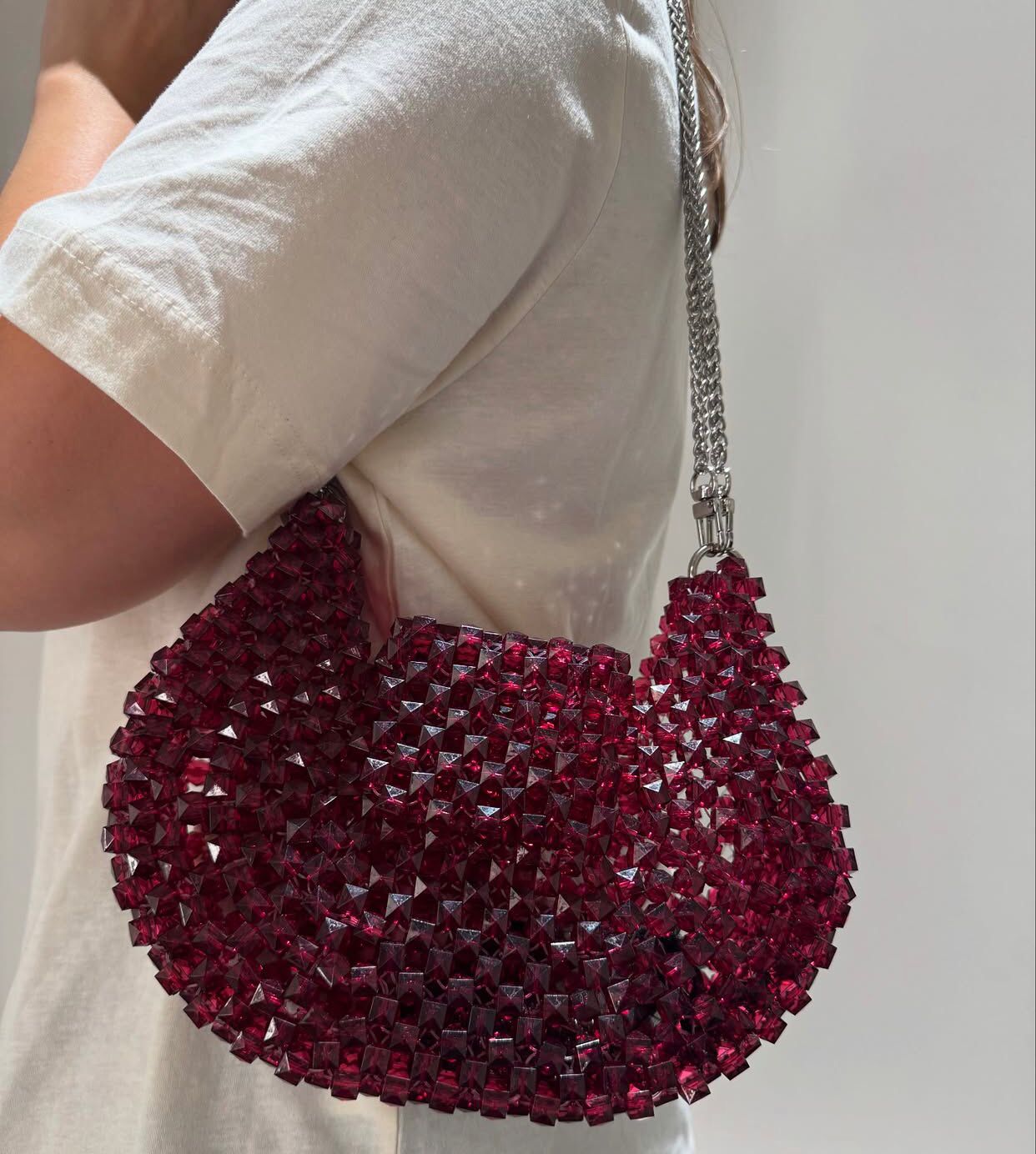 Crimson Charm Bag