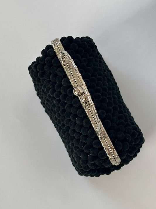 Blackberry Beaded Clutch