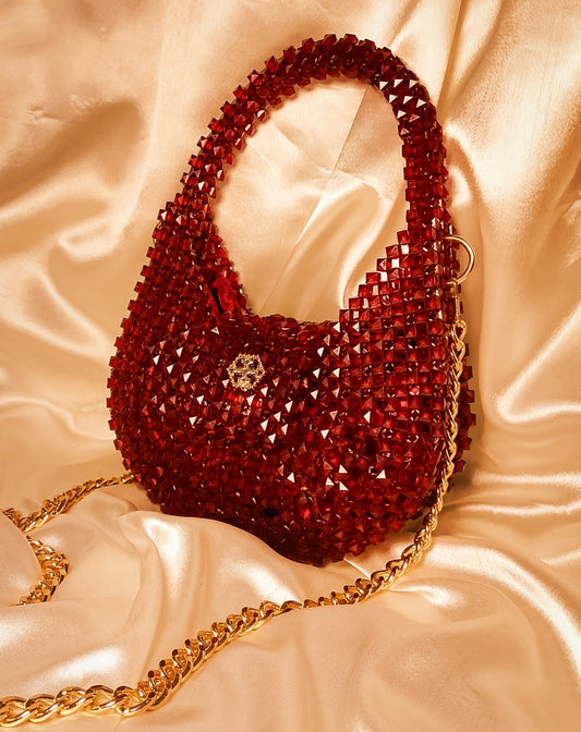 Crimson Luxe – The Royal Beaded Charm