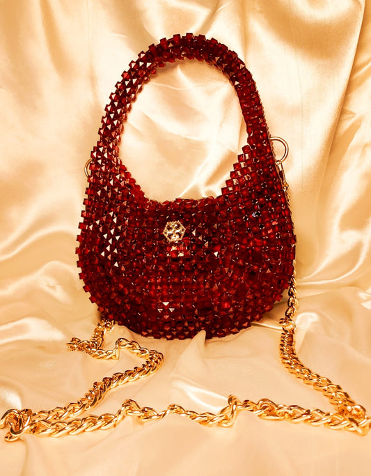 Crimson Luxe – The Royal Beaded Charm