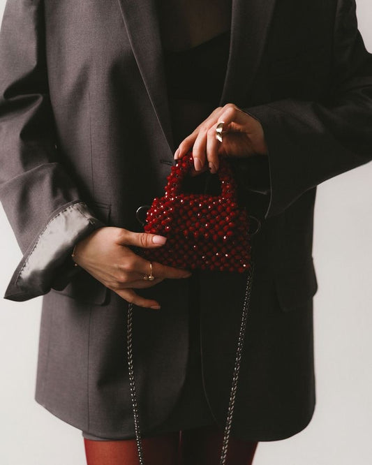 Crimson Royale Crystal Mini Bag