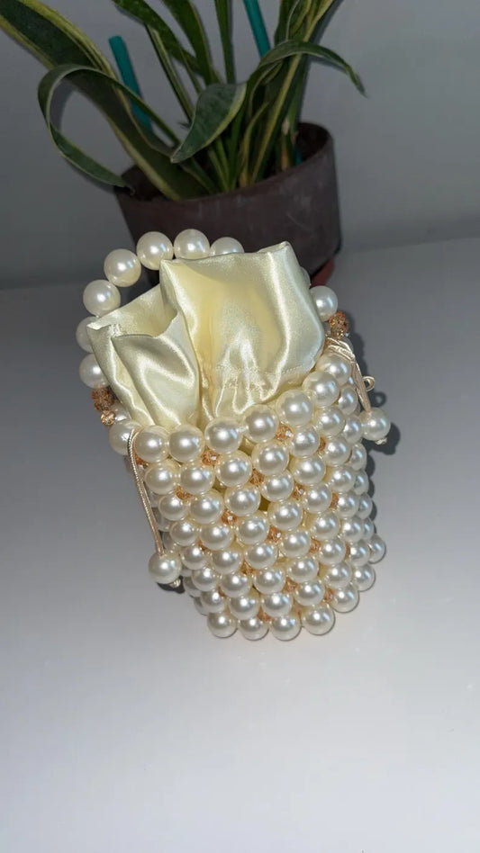 Pearl Glow Bucket Bag