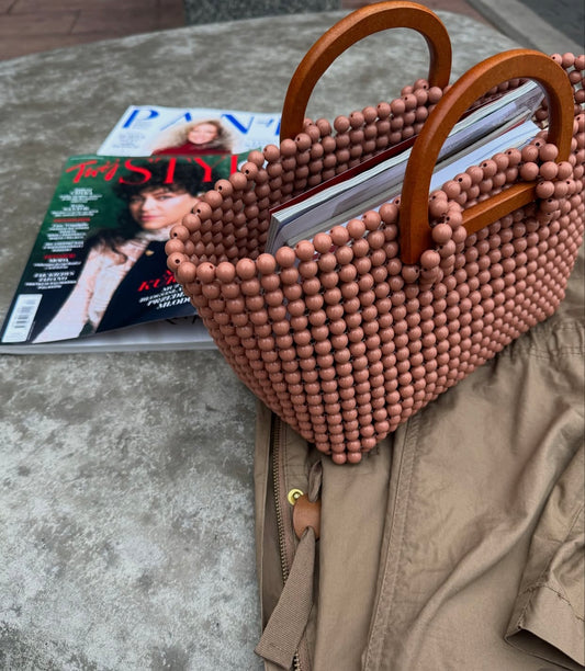 Luxe Acrylic Beaded Bag