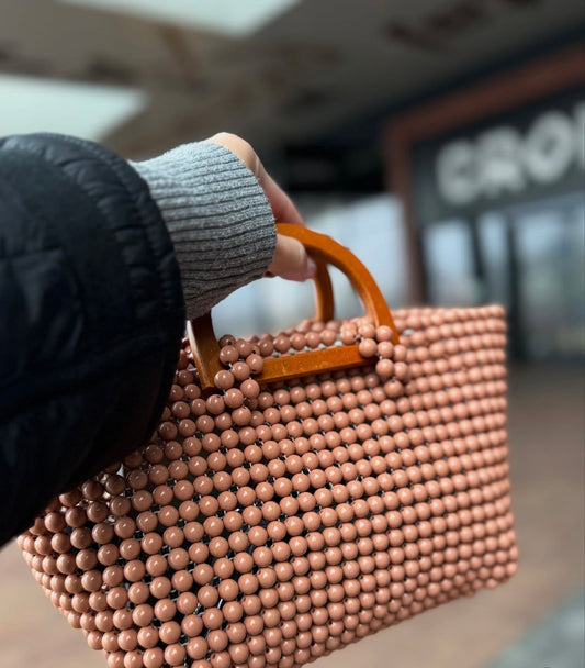 Luxe Acrylic Beaded Bag