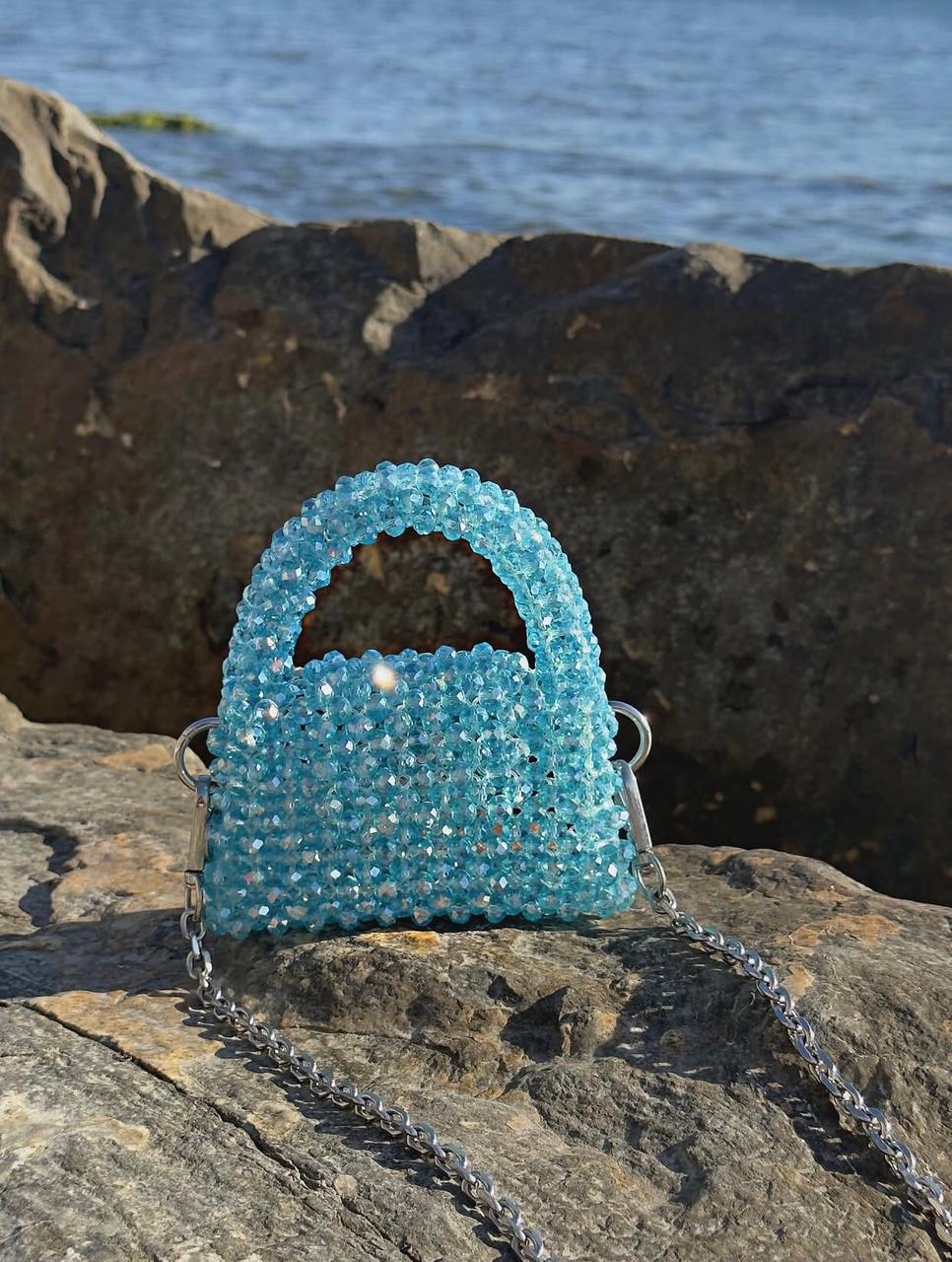 Luxury Handmade Crystal Beaded Mini Bag