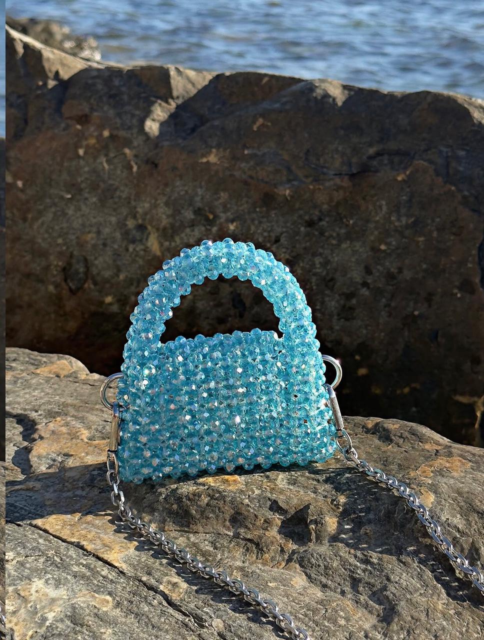 Luxury Handmade Crystal Beaded Mini Bag