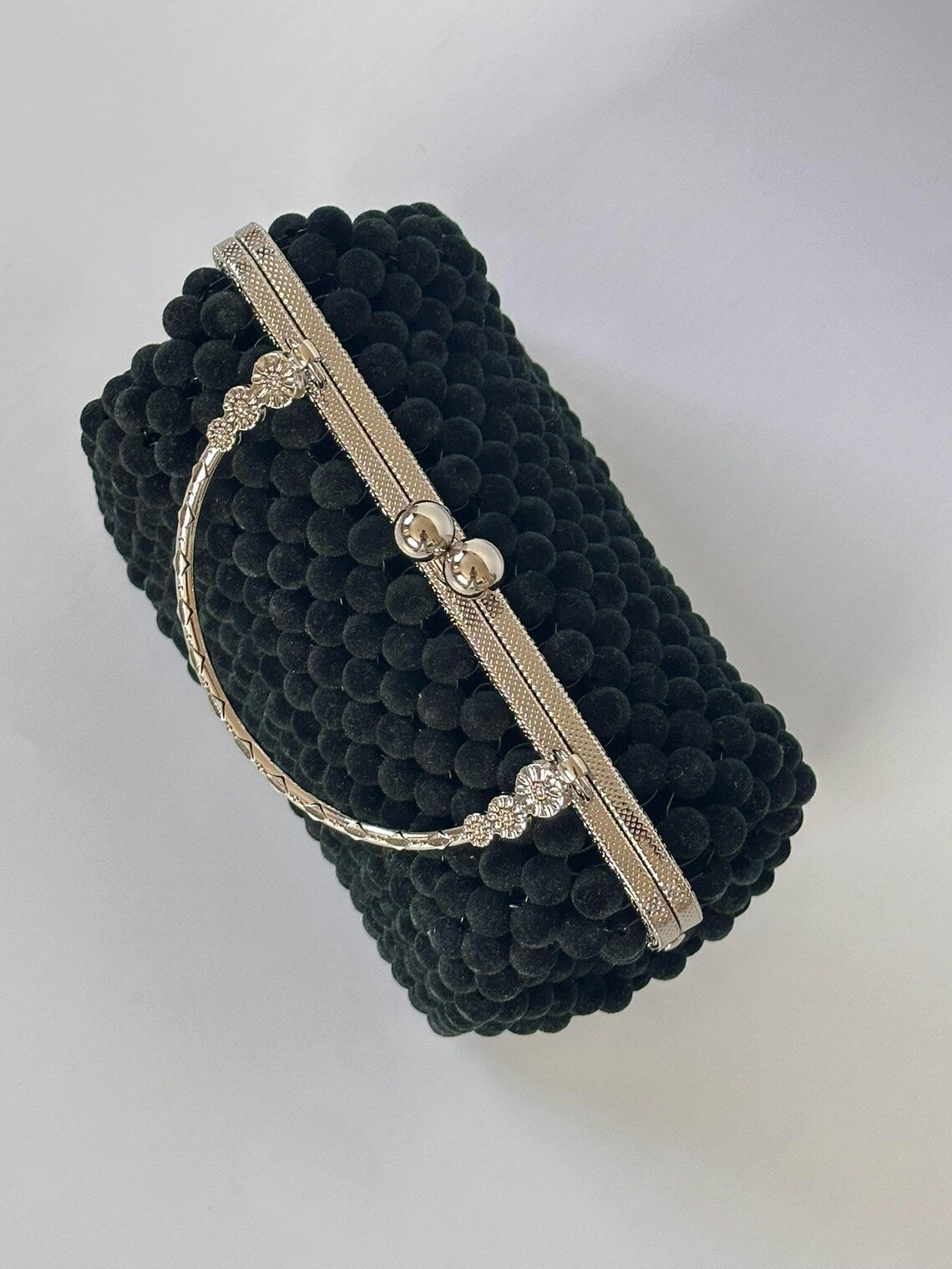 Blackberry Beaded Clutch