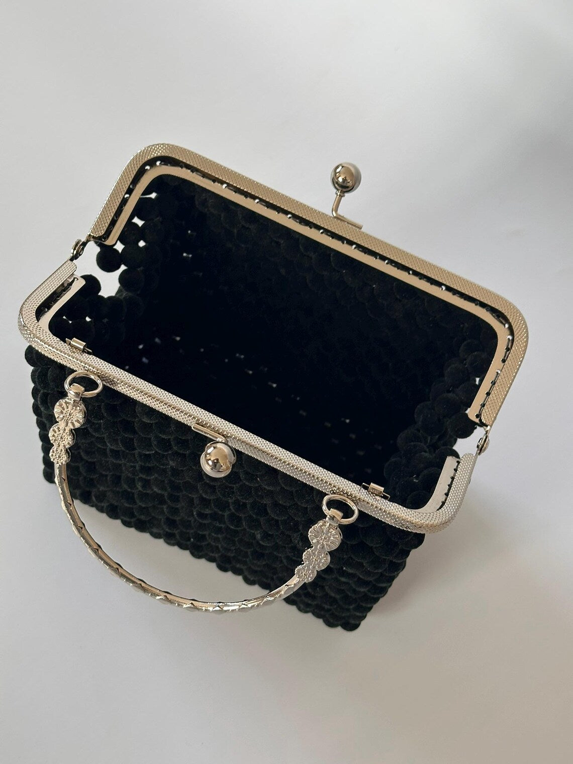 Blackberry Beaded Clutch